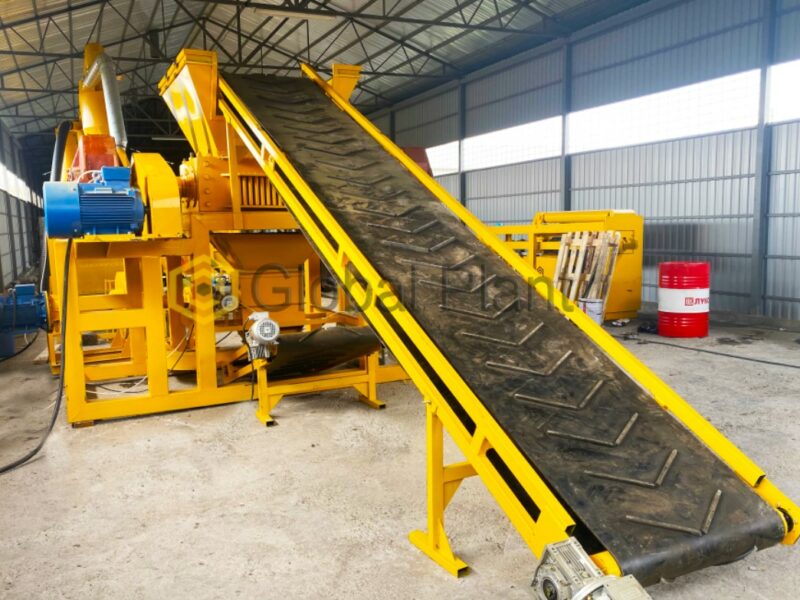 Шредер для переработки резиновых изделий и ТБО 200